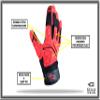 Stealth Padded Football Receiver Gloves - Battle College Lineman, Be a Villain Not a Joker with Padded Stealth Football Gloves with Elite Tacky Grip Palms, Youth, Kids, Men, Boys Small to XXL Sizes view 3