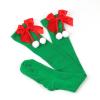 aduh Bow Christmas Stockings Ball Socks Over The Knee Stockings Women's Long Tube Christmas Stockings view 4