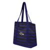 FOCO Baltimore Ravens NFL Team Stripe Canvas Tote Bag view 3