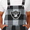 FOCO Las Vegas Raiders NFL Mens Plaid Bib Overalls - L view 4