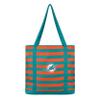 FOCO Miami Dolphins NFL Team Stripe Canvas Tote Bag view 1