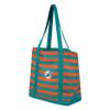 FOCO Miami Dolphins NFL Team Stripe Canvas Tote Bag view 3