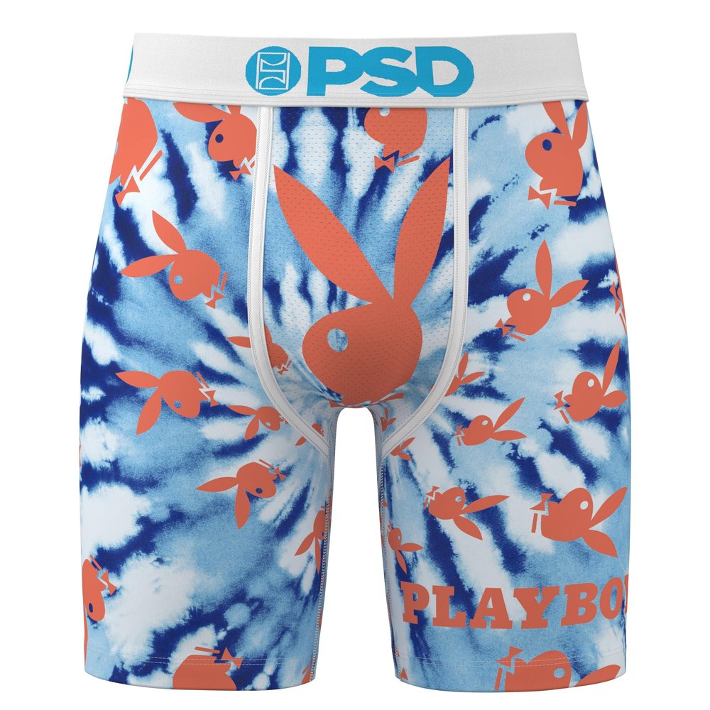 PSD Men's Spiral Bunny Lite Boxer Briefs, Multi, S