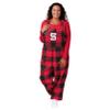 FOCO NC State Wolfpack NCAA Womens Plaid Bib Overalls - XL view 1