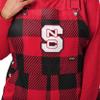 FOCO NC State Wolfpack NCAA Womens Plaid Bib Overalls - XL view 4