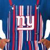 FOCO New York Giants NFL Mens Hyper Stripe Bib Overalls - 2XL view 4