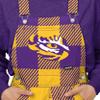 FOCO LSU Tigers NCAA Womens Plaid Bib Overalls - 2XL view 4