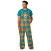 FOCO Miami Dolphins NFL Mens Plaid Bib Overalls - 3XL view 1