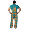 FOCO Miami Dolphins NFL Mens Plaid Bib Overalls - 3XL view 2