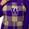 FOCO Washington Huskies NCAA Womens Plaid Bib Overalls - 2XL view 4
