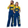 FOCO Michigan Wolverines NCAA Womens Big Logo Bib Overalls - 2XL view 3