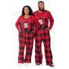 FOCO NC State Wolfpack NCAA Womens Plaid Bib Overalls - S view 3