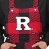 FOCO Rutgers Scarlet Knights NCAA Womens Plaid Bib Overalls - XS view 4