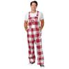 FOCO Oklahoma Sooners NCAA Mens Plaid Bib Overalls - L view 1
