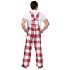 FOCO Oklahoma Sooners NCAA Mens Plaid Bib Overalls - L view 2
