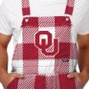 FOCO Oklahoma Sooners NCAA Mens Plaid Bib Overalls - L view 4