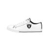 FOCO Las Vegas Raiders NFL Womens Big Logo Low Top White Canvas Shoes - 9/XL view 1