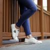 FOCO Las Vegas Raiders NFL Womens Big Logo Low Top White Canvas Shoes - 9/XL view 2