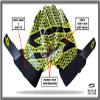 Scale Wear Black Stealth Padded Football Receiver Lineman Gloves Grip Silicone Palms Adult Mens Boys Sticky Boost Your Game view 2