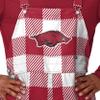 FOCO Arkansas Razorbacks NCAA Mens Plaid Bib Overalls - 3XL view 4