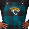 FOCO Jacksonville Jaguars NFL Mens Plaid Bib Overalls - 3XL view 4