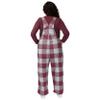 FOCO Mississippi State Bulldogs NCAA Womens Plaid Bib Overalls - M view 2