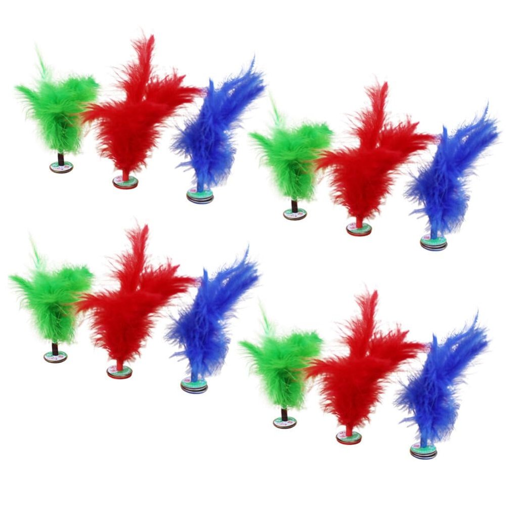 Amosfun 36 pcs Chinese Kicking Shuttlecock Kicking Shuttlecock shuttlecocks Chinese jianzi Toy Badminton China Chicken