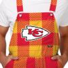 FOCO Kansas City Chiefs NFL Mens Plaid Bib Overalls - XL view 4