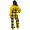 FOCO Iowa Hawkeyes NCAA Womens Plaid Bib Overalls - XS view 2