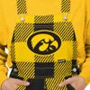 FOCO Iowa Hawkeyes NCAA Womens Plaid Bib Overalls - XS view 4