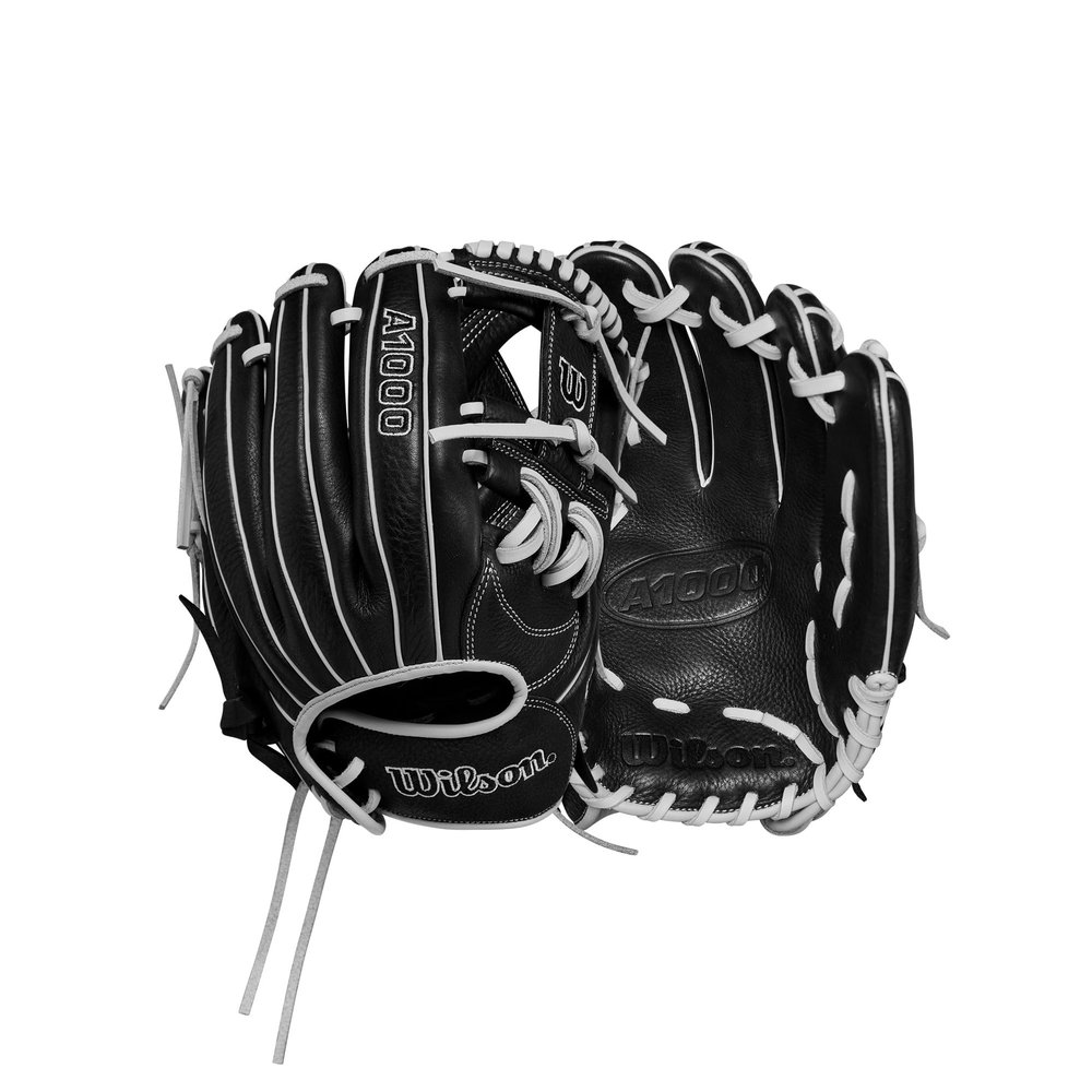 WILSON 2024 A1000 H75 11.75 Infield Fastpitch Softball Glove - Black/Silver, Right Hand Throw