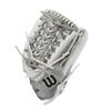 WILSON 2024 A1000 T125 12.5 Outfield Fastpitch Softball Glove - White/Silver/Gold, Left Hand Throw view 4