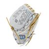 WILSON 2024 A1000 V125 12.5 Outfield Fastpitch Softball Glove - White/Blue/Blonde, Right Hand Throw view 4