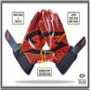 Scale Wear Black Stealth Padded Football Receiver Lineman Gloves Grip Silicone Palms Adult Mens Boys Sticky Boost Your Game Red view 2
