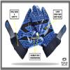 Stealth Padded Football Receiver Gloves - Battle College Lineman, Be a Villain Not a Joker with Padded Stealth Football Gloves with Elite Tacky Grip Palms, Youth, Kids, Men, Boys Small to XXL Sizes view 2