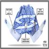 Scale Wear Design White Stealth Football Lineman Gloves with Tach Grip Silicone Palms. Adult Men's Youth Boys Sticky Lineman Wide Receiver Flag Football Boost Your Game! (Adult-XL, White-Blue) view 2