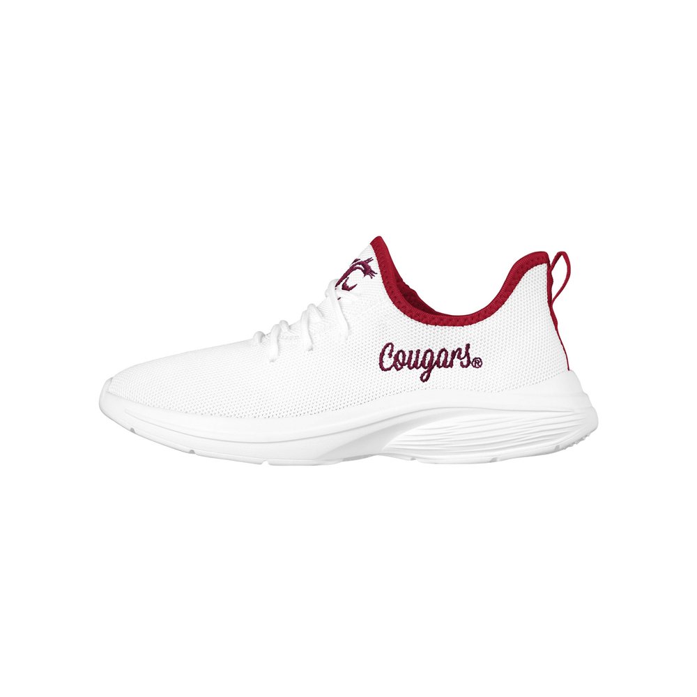 FOCO Washington State Cougars NCAA Womens Midsole White Sneakers - 6