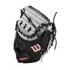 Wilson 2024 A1000 CM33 33 Baseball Catchers Mitt - Silver/Black/Red, Right Hand Throw view 4