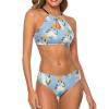 to Be A Unicorn Bikini Sets for Women Two Piece Halter Bathing Suit Sexy Swimsuit Beach Swimwear L view 2