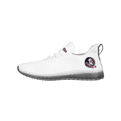 FOCO Florida State Seminoles NCAA Mens Gradient Midsole White Sneakers - 10