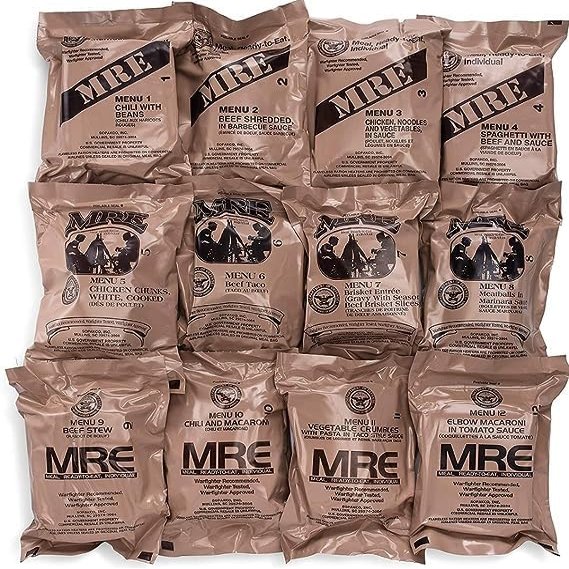 2027 Inspection Dated MRE (Meals-Ready-To-Eat) Case Military MRE Random Case "A or B "