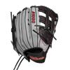 Wilson 2024 A1000 1750 12.5 Outfield Baseball Glove - Silver/Black/Red, Right Hand Throw view 2