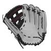 Wilson 2024 A1000 1750 12.5 Outfield Baseball Glove - Silver/Black/Red, Right Hand Throw view 3