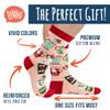 Lavley Hot Cocoa and Chill Socks - Funny Holiday Accessory Idea Cozy Gift for Women and Teens - Unisex One Size view 3