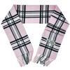 Glory Max Unisex Classic Tartan Plaid Winter Scarf Soft Cashmere Feel 72"x12" (Pink) view 3