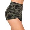 ALWAYS Women Workout Yoga Shorts - Premium Soft Solid Stretch Cheerleader Running Dance Volleyball Short Pants Black Camo 143 XL view 1