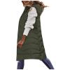 2025 Women Lightweight Puffer Vest Packable Long Winter Coat Zip Up Quilted Jackets Hooded Sleeveless Plus Size Warm Vest view 2