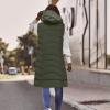 2025 Women Lightweight Puffer Vest Packable Long Winter Coat Zip Up Quilted Jackets Hooded Sleeveless Plus Size Warm Vest view 4