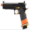 Lancer Tactical Knightshade Hi-Capa Gas Blowback Airsoft Pistol (Color: Black & Gold)-California Compliant