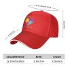 Please Be Patient I Have Autism Baseball Cap Men Ponytail Hat Women Dad Hat Sun Hat Adjustable Trucker Hat Red view 3